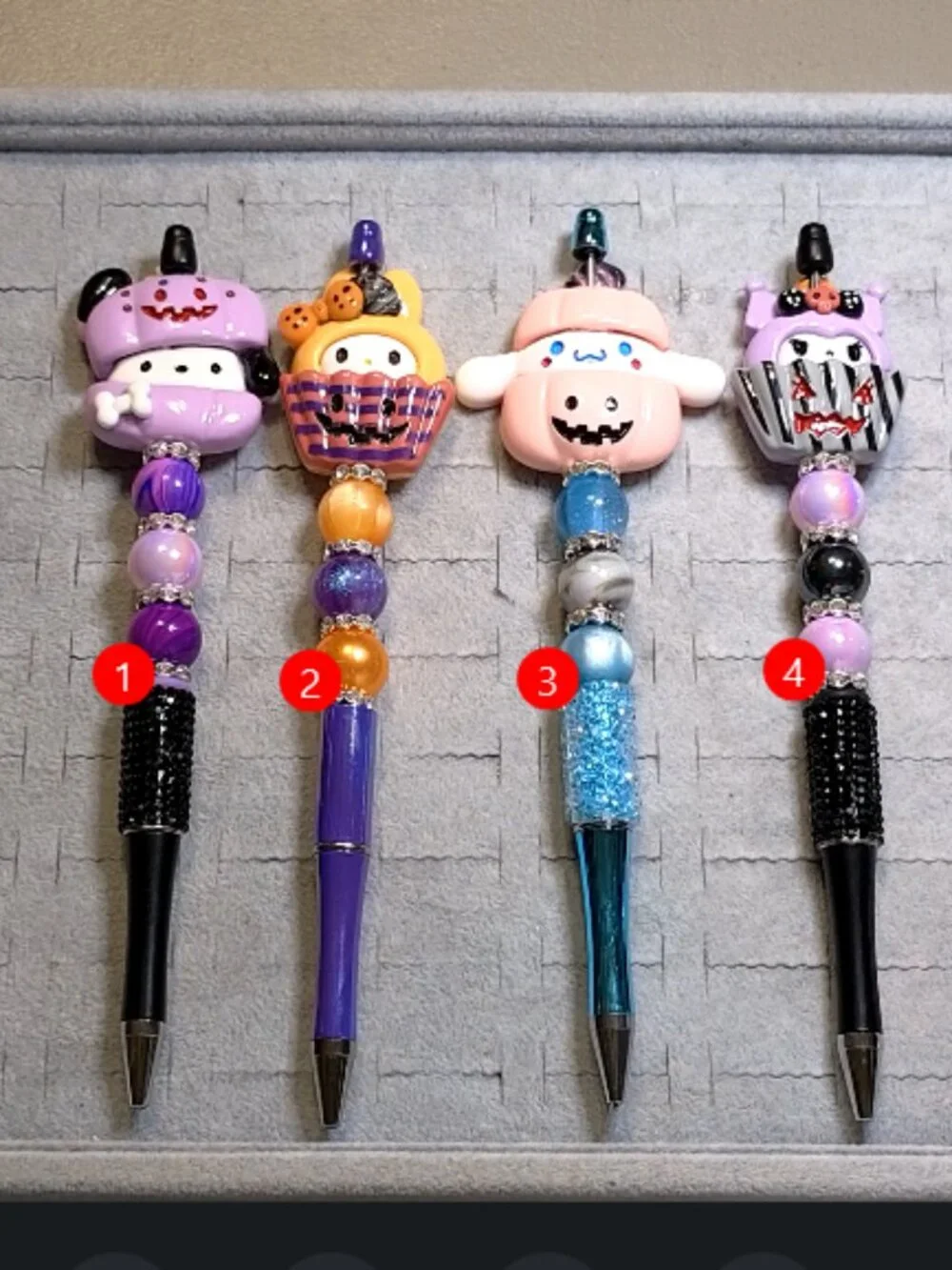 New Halloween Character Pens, Pochacco, Cinnamoroll, Melody or Kuromi - Choose 1